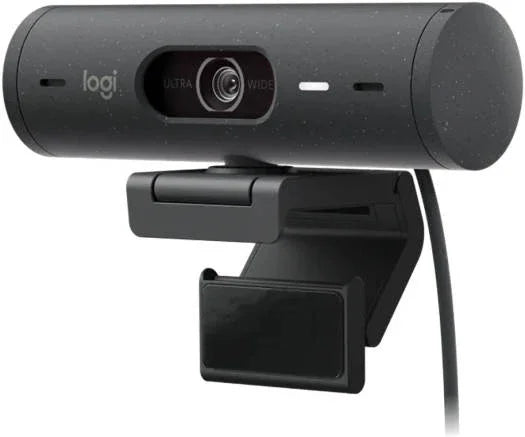 Logitech Brio 500 Full HD 1080p Webcam, Auto Light Correction, Show Mode, Dual Noise Reduction Mics, Webcam Privacy Cover, Works with MS Teams, Google Meet, Zoom, USB-C Cable, Graphite | 960-001422 - eBuy UAE
